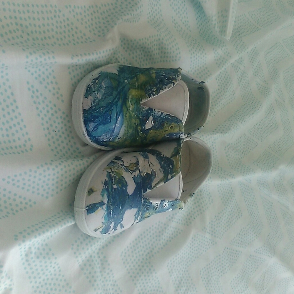 Hydro dipped shoes